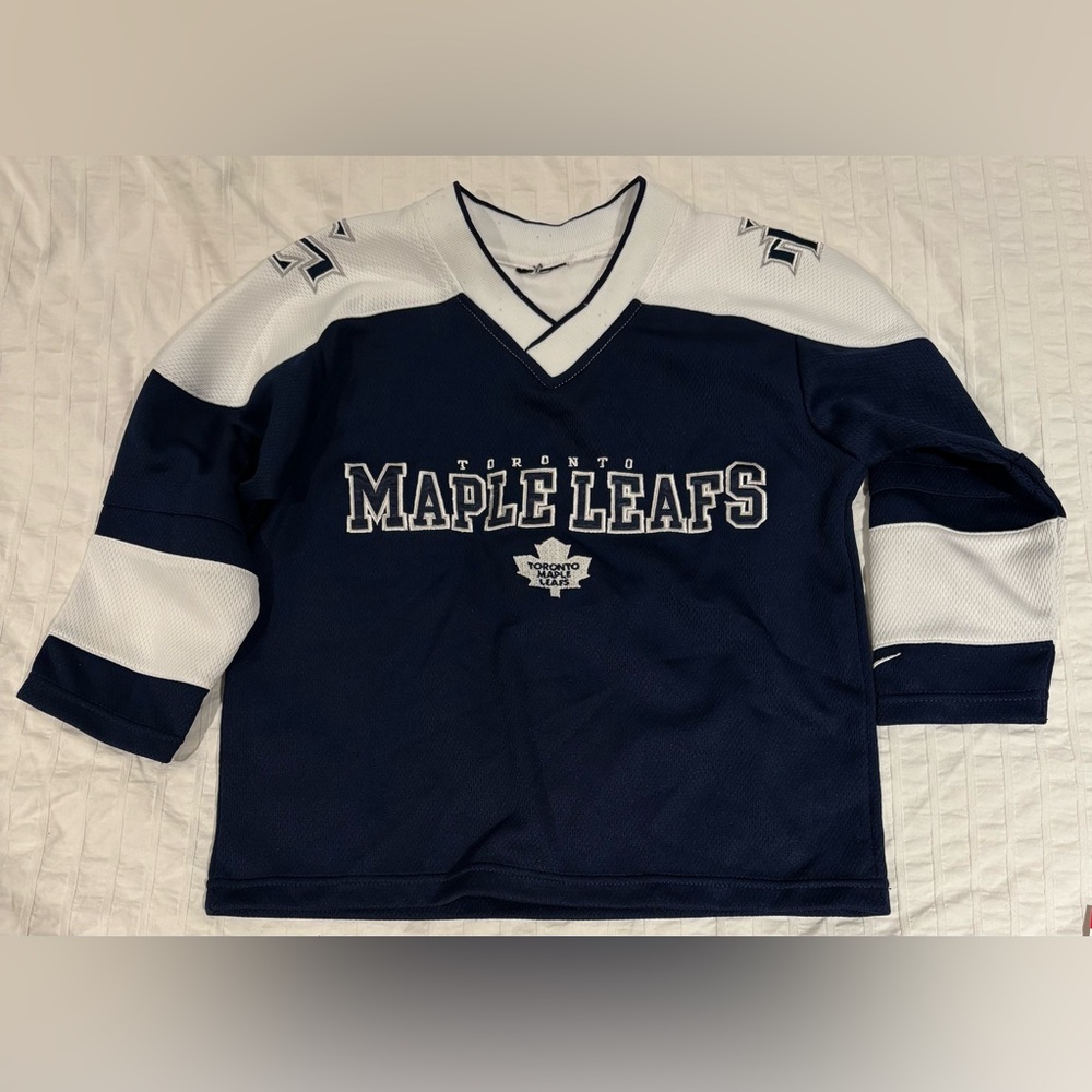 Toronto Maple Leafs Nike Hockey Jersey Kids Size 4 - Ed Belfour NHL